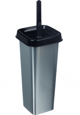 Подставка + Ерш - Металл эффект пластик, закрытый, пластиковый (8шт*кор) Подставка + Ерш - Металл эффект пластик, закрытый, пластиковый (8шт*кор)