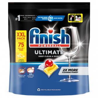 Таблетки для посудомоечных машин "FINISH ULTIMATE" Антижир (75таб в упак)