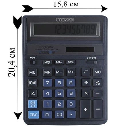 Калькулятор "CITIZEN" SDC888XBL