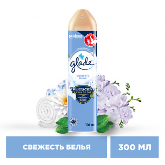 Освежитель воздуха "Glade" 300мл Свежесть белья (12шт-уп)