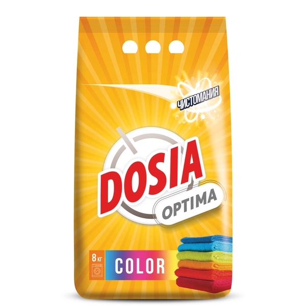 Dosia - 8кг для Цветного, стиральный порошок (2шт*кор) Dosia - 8кг для Цветного, стиральный порошок (2шт*кор)