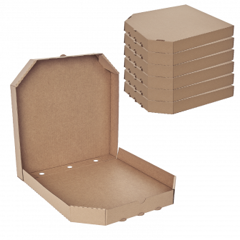 Коробка для пиццы 30х30 Крафт / Крафт микрогофра (100шт)