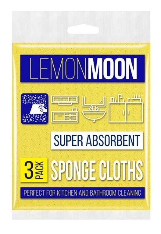 Салфетка губчатая 15х15см "Lemon Moon" 3шт (36шт-уп) L500 Салфетка губчатая 15х15см "Lemon Moon" 3шт (36шт-уп) L500