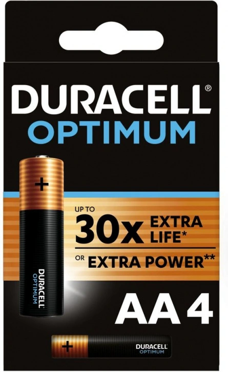 Батарейки АА "Duracell" Optimum (4шт в упак)