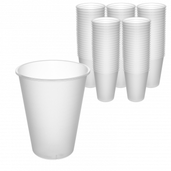 ВЗЛП Bubble стакан 375мл - 25шт пластиковый матовый (12уп*кор) PP 