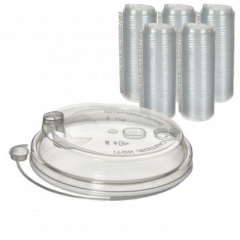 ВЗЛП Крышка 90мм - 50шт Прозрачная глянцевая (20уп*кор)