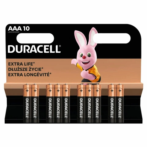 Батарейки ААА - Duracell 10шт 