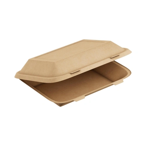 1EA OneGo  600мл Ланч-бокс картонный крафт - 20шт (20уп*кор)