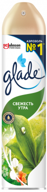 Освежитель воздуха "Glade" 300мл - свежесть утра (12шт*уп)
