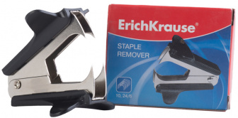 Антистеплер с фиксатором ErichKrause Elegance Classic, черный (в коробке по 1 шт.)