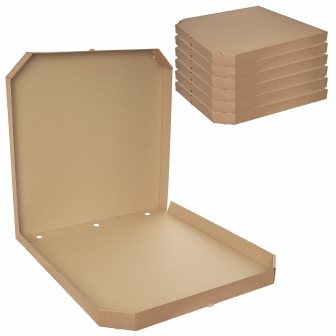 Коробка для пиццы 50х50 Крафт / Крафт микрогофра (50шт)