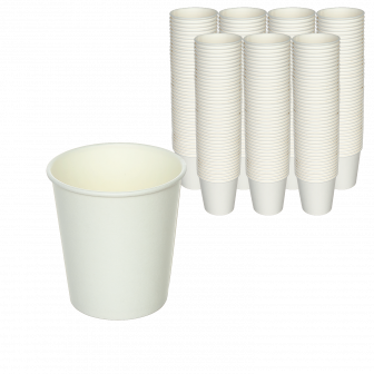 Стакан 1сл белый 100мл - 60шт бумажный (42уп*кор) 
