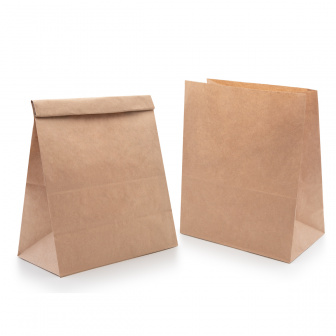 Пакет без ручек 320х200х340 - [500шт] бумажный 70гр 