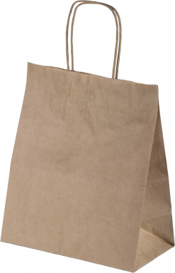 Пакет с крученными ручками 240х140х280 - [300шт] бумажный 70гр 