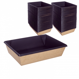 1EA OneClick контейнер черный 1000мл - 50шт (6уп*кор)