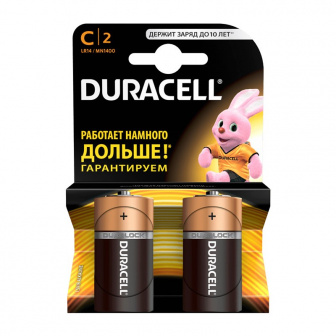 Батарейки C - 2шт "Duracell" 