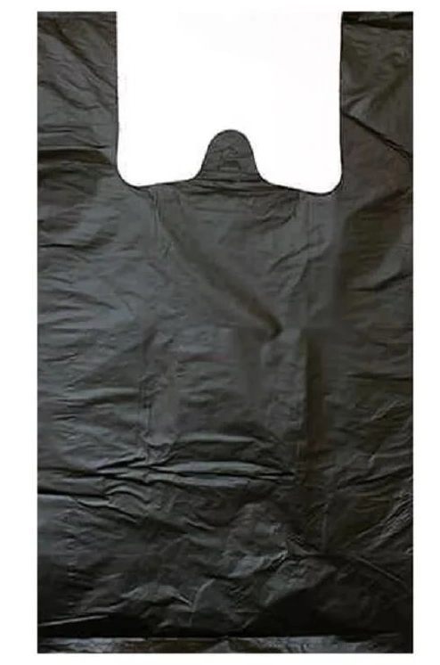 Пакет Майка 28х50 - 500шт черный б/н (4уп*кор) 