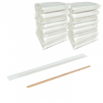 Размешиватель деревянный в инд. уп. 140мм - 250шт (20уп*кор) 