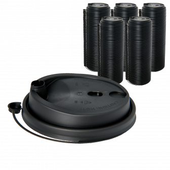 ВЗЛП Крышка 90мм - 50шт Черная матовая (20уп*кор)