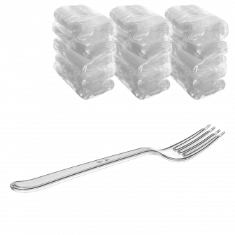 Premium Прозрачная вилка - 50шт пластиковая (30уп*кор)