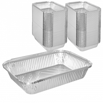 Алюминиевый контейнер  900мл - 100шт | R84 219х158х38 (6уп*кор) 