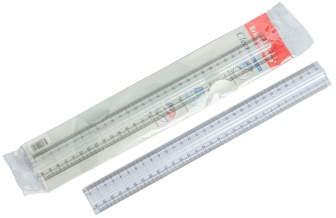 Линейка прозрачная с держателем 30см Erich Krause 