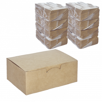 DE Fast Food Box коробка крафт S - 50шт (12уп*кор)