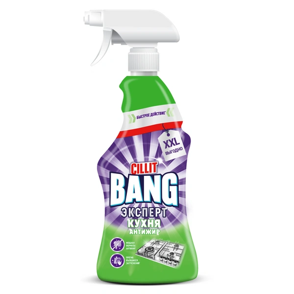 Cillit Bang Антижир + Сияние 750мл, спрей (8шт*кор)