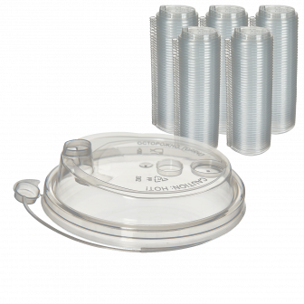 Крышка 80мм - 50шт Прозрачная глянцевая (20уп*кор) ВЗЛП