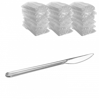 Premium Прозрачный нож - 50шт пластиковый (50уп*кор)