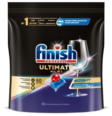Finish - Таблетки для ПМ Ultimate Антижир 60таб (6шт*кор) Finish - Таблетки для ПМ Ultimate Антижир 60таб (6шт*кор)