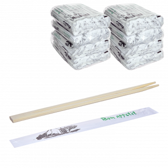 Палочки для ролл квадратные в бумаге - 100шт бамбуковые (20уп*кор)