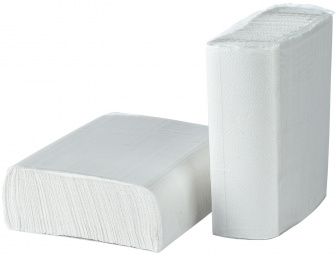 Plushe полотенца бумажные Z слож. 2сл 150л - [18шт] ОМ, лист 21х23см 