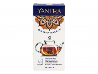 Фильтр-пакет для Чая 80шт в упак YANTRA (12уп в кор)