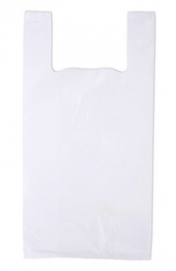 Пакет Майка 30х55 - 100шт прочный белый б/н (10уп*кор)