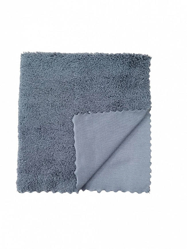 Микрофибра для Двусторонняя 40х40 оверлок - Серая 280гр (90шт*кор) Микрофибра для Двусторонняя 40х40 оверлок - Серая 280гр (90шт*кор)