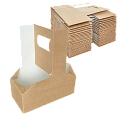 DE Cupholder Держатель картонный для 2-х стаканов - 50шт (7уп*кор) 