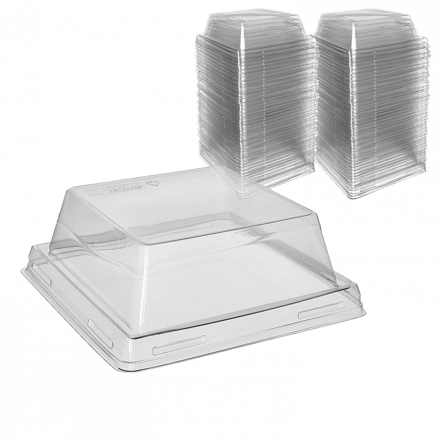 1EA OneClick  550мл крышка Высокая - 50шт квадратная 40мм (8уп*кор)