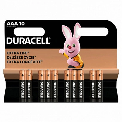 Батарейки ААА - Duracell 10шт 