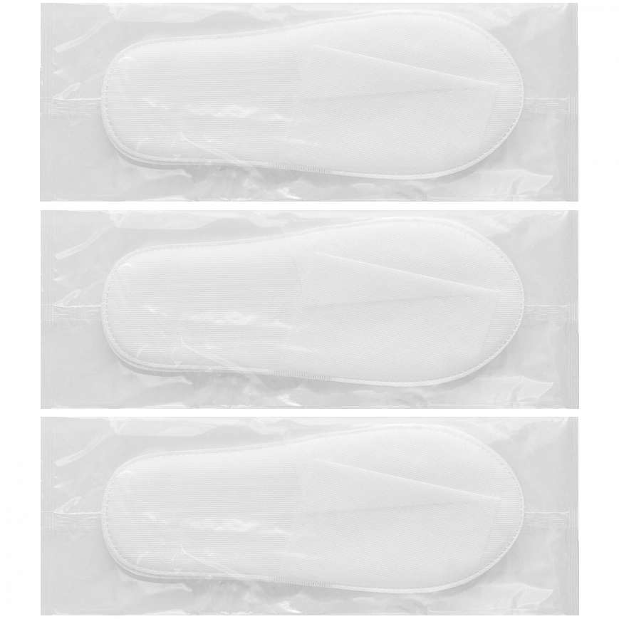 Тапочки Спанбонд - открытый мыс точки на подошве (100пар в кор) 