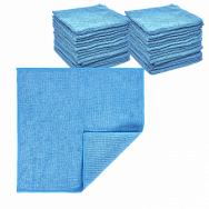 Микрофибра 220гр голубая 30*30 оверлок (100шт*кор)