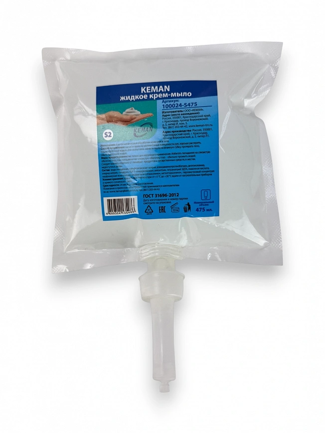 Keman аналог Tork 475мл Жидкое мыло в картридже (6шт*кор)