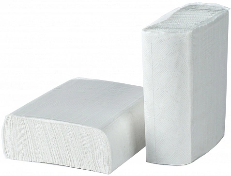 Plushe полотенца бумажные Z слож. 2сл 150л - [18шт] ОМ, лист 21х23см 