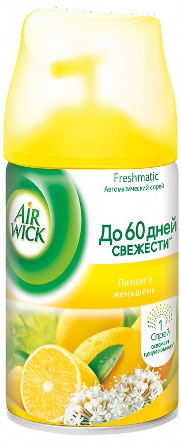 Сменный баллон "Airwick" Лимон Женьшень 250мл (6шт-уп)