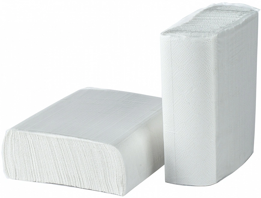 Plushe полотенца бумажные Z слож. 2сл 150л - [18шт] ОМ, лист 21х23см 