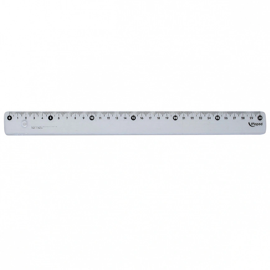 Линейка прозрачная с держателем 30см Maped Geometric 