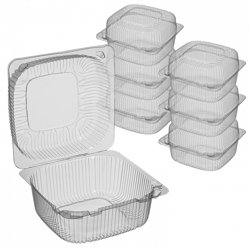 РК 11д Контейнер с крышкой 980мл - [600шт] 107х101х69 