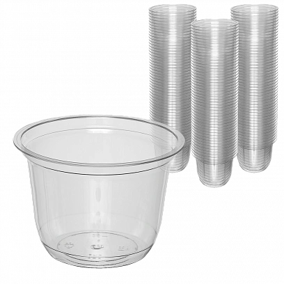 СпК-76 Контейнер (PET) круглый 120мл для холодного 100шт в упак ПолиЭР (20уп в кор)