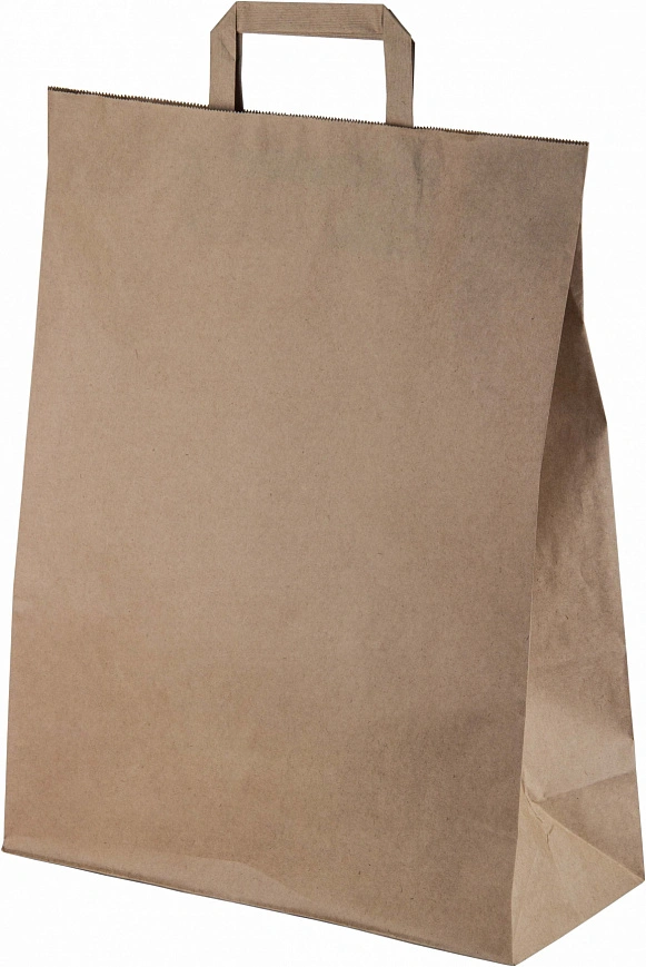 Пакет с плоскими ручками 350х150х450 - [200шт] бумажный 70гр 