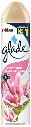 Освежитель воздуха "Glade" 300мл - цветочное совершенство (12шт*уп)